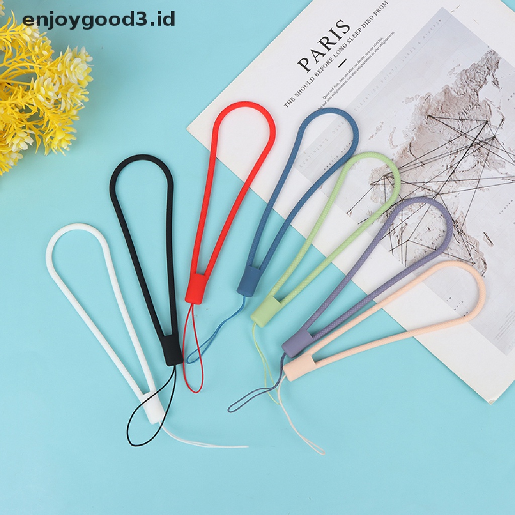 Tali Lanyard Ponsel Bahan Silikon Anti Jatuh Anti Hilang