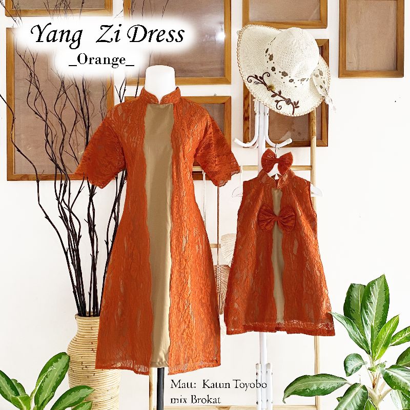 yang zie dress / dress imlek anak dan dewasa terbaru / dress imlek jumbo /cheongsam anak dan dewasa terbaru / baju imlek/kostum imlek