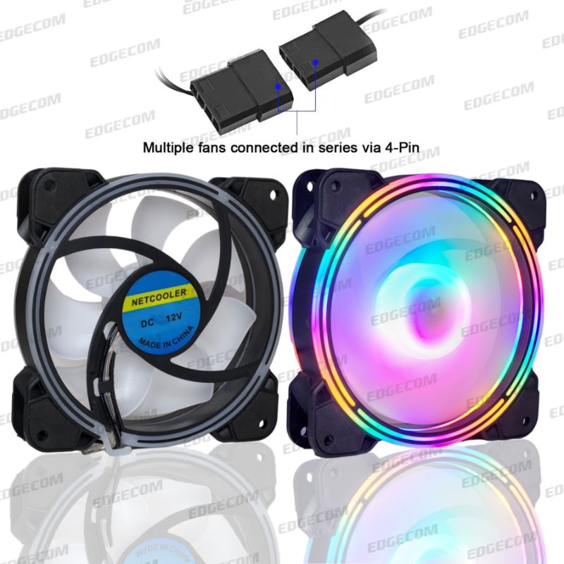 Fan Casing RGB LED 12cm Ultra Silent Fan LED