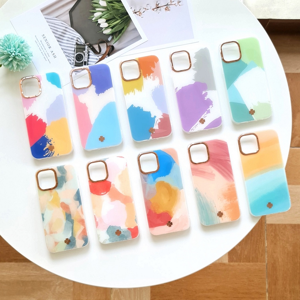 OPPO A15 15S A16 A3S A5S A7 A12 A11K A54 A55 4G A57 2022 A74 4G A96 A76 4G | Morandi Electroplated Soft Case List Camera