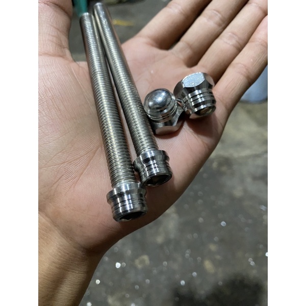 baut mesin fullset pangkon depan belakang gl mp tiger handmade stainless