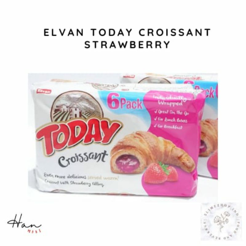 

ELVAN TODAY CROISSANT 6PACK CHOCOLATE/VANILLA CHOCOLATE/ STRAWBERRY