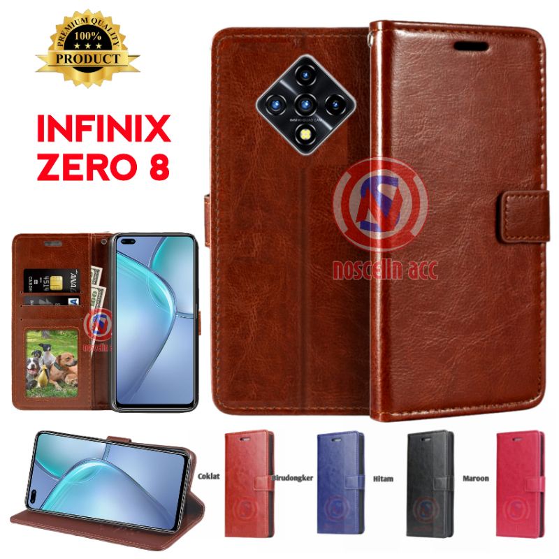 Infinix Zero 8 Cover Wallet Sarung Dompet Hp infinix Zero 8 Case PREMIUM | Kesing Hp | Casing Cover 