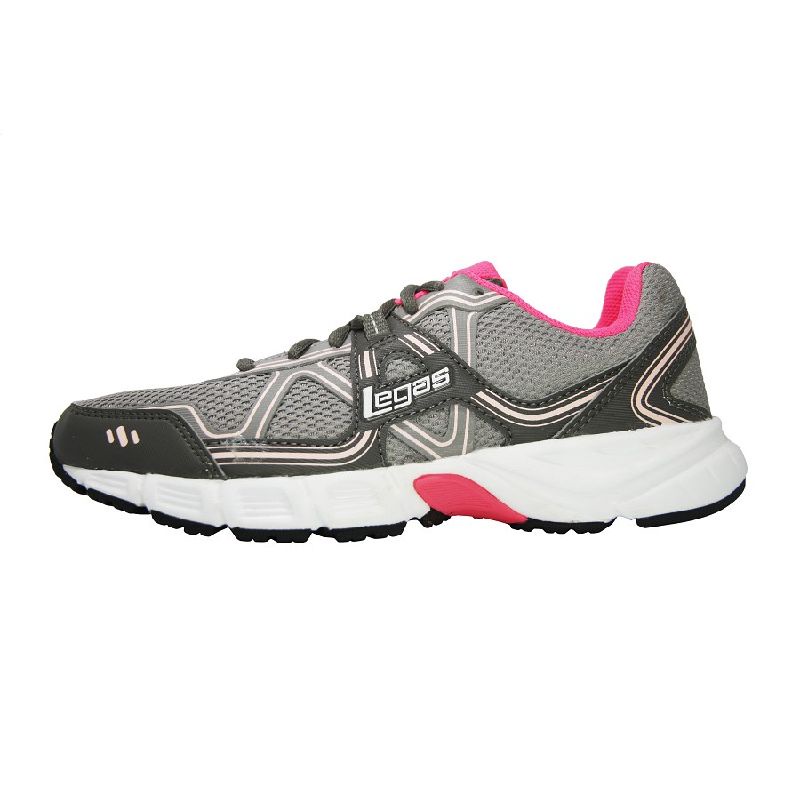 Sepatu League Legas Strakto LA W Gray Running Shoes Cewe Sneakers Wanita Abu Pink Original Murah Pro