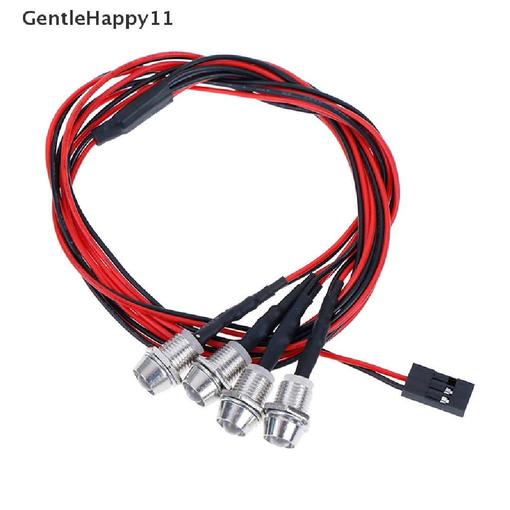 Set Lampu LED GentleHappy 4led 5mm Warna Putih Warna Merah Untuk HSP RC Cars id