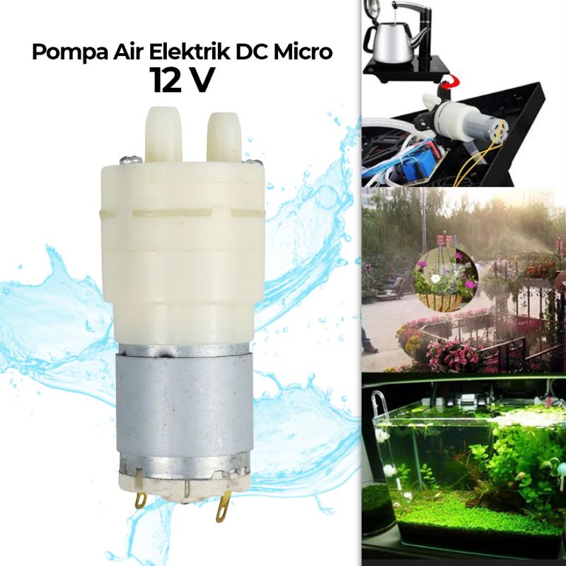 Nuansa - Water pump Pompa air mini Aquarium Akuarium DC 12V foodgrade