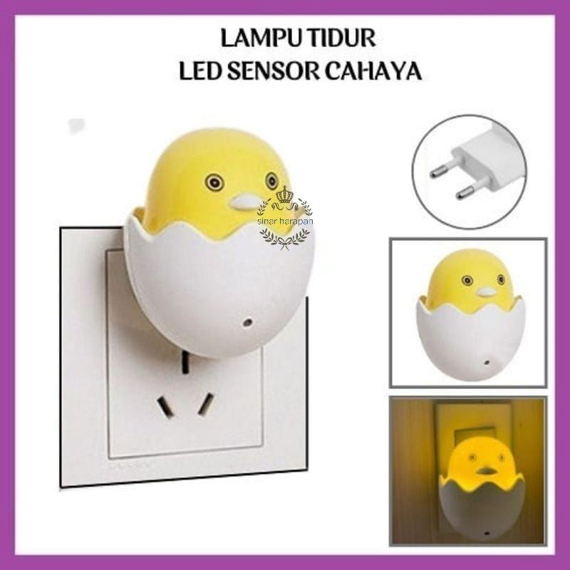 Lampu Tidur Model Ayam Sensor Otomatics / Sleep Mini Lamp Dekorasi AyamOtomatis Sensor Cahaya