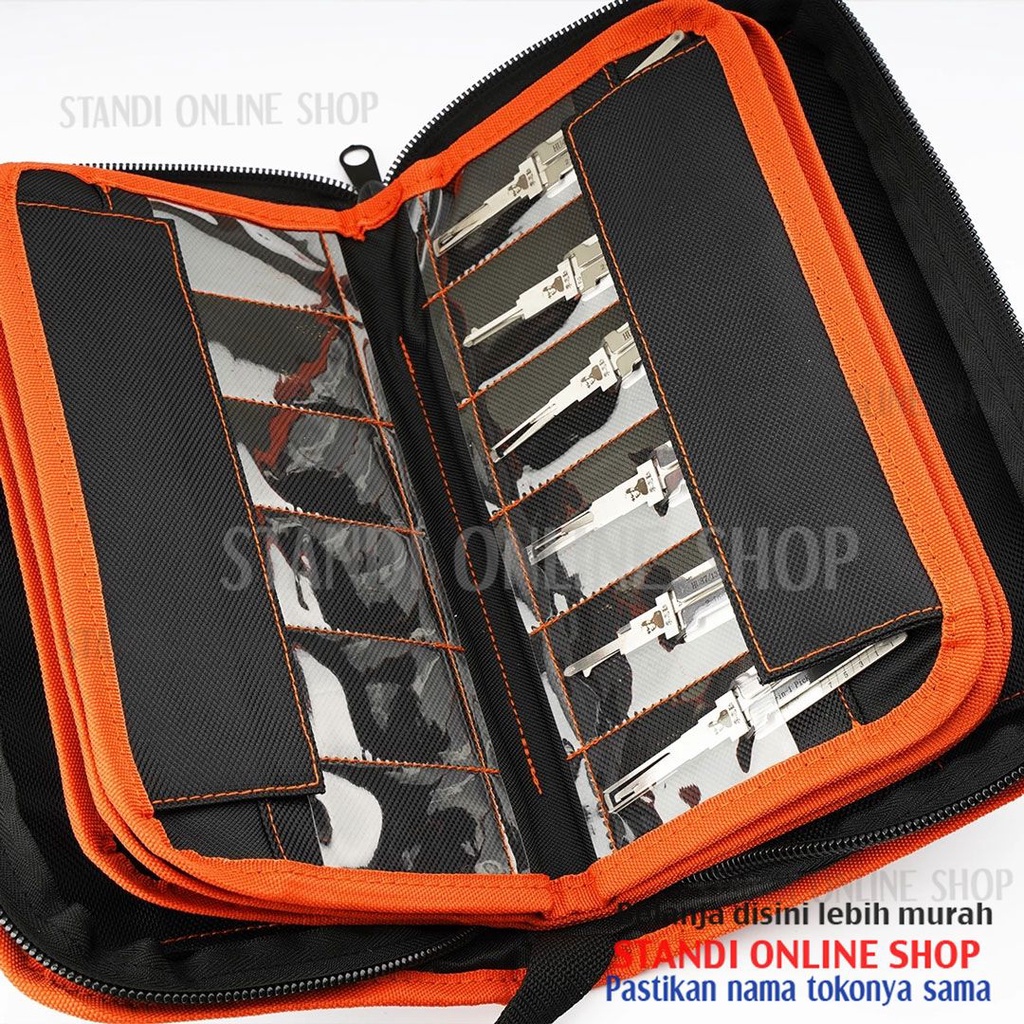 Tas Penyimpanan Lishi 2 in 1 Tool Bag Special Carry Bag Case Locksmith Ahli Tukang Kunci