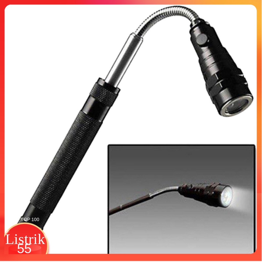 LED Telescopic Flexible Magnetic Pick Up Flashlight