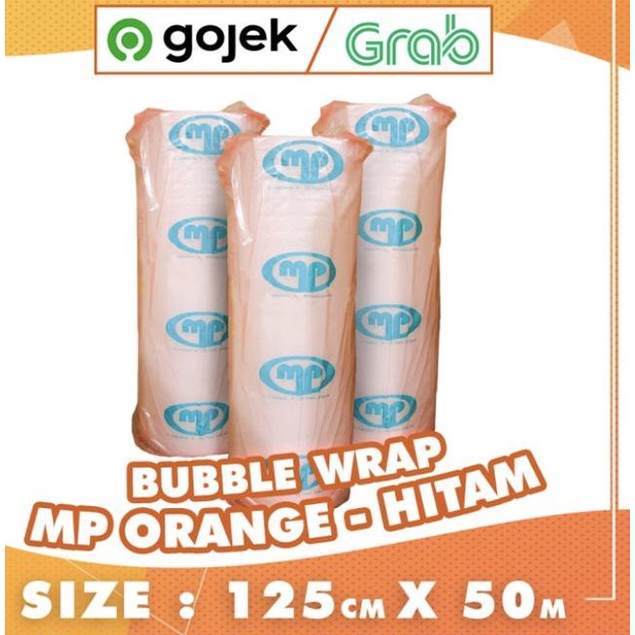 

BUBBLE WRAP ROLL 50 METER HITAM ORANGE BUBLE WRAP MULIAPACK - MP ORG - Putih