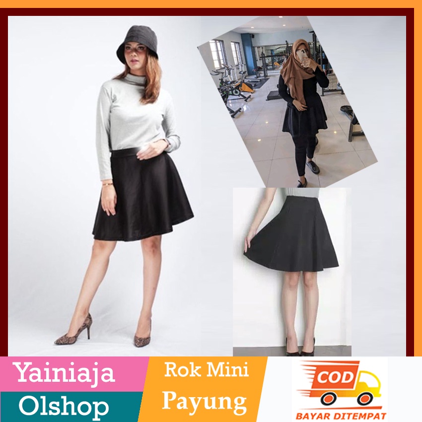 Rok Mini Scuba Midi Premium - Rok lebar tenis olahraga model korea