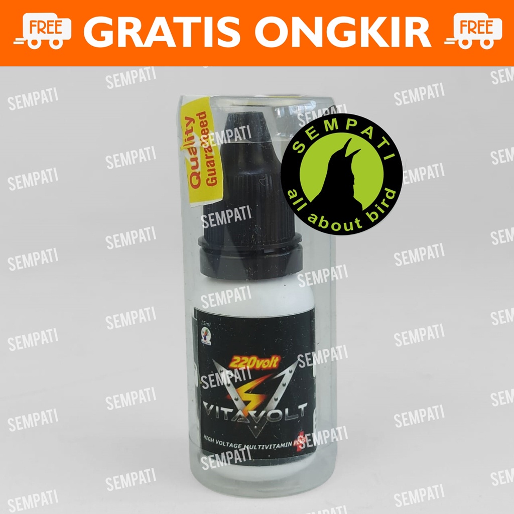 VITAVOLT 220 VOLT HIGH VOLTAGE MULTIVITAMIN VITAMIN OBAT PENGGACOR BURUNG PLECI MURAI KACER TRUCUK KENARI LOVEBIRD BRANJANGAN CIPOW GACOR KONSLET FIGHTER CEPAT BUNYI VTVLT