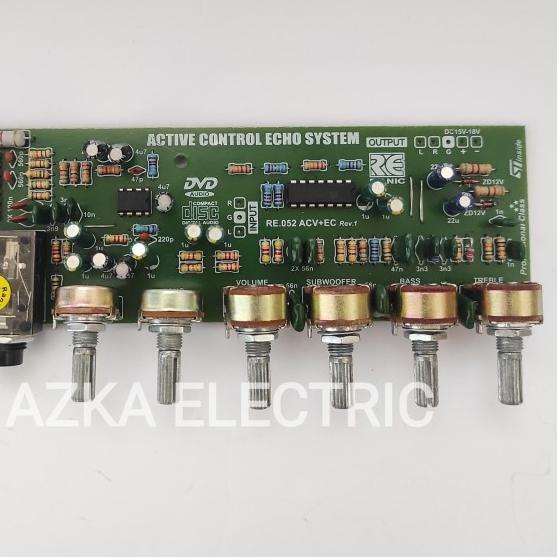 Kit Tone Control Stereo Mic Echo Subwoofer