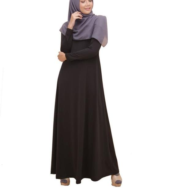 elzatta Gamis Gamia Azra Hitam 801 - XL