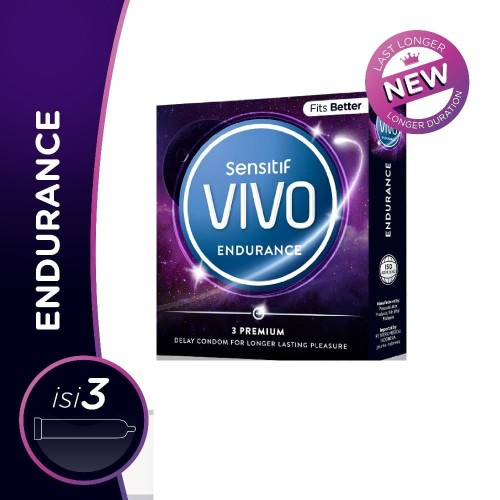 VIVO KONDOM SENSITIF ENDURANCE, CLASSIC THIN, 0.03, 0,01, FRUITTY AFFAIR, EXTRA SENSATION, FIRE &amp; ICE BOX 2, 3 &amp; 12 PCS (PRIVASI AMAN)