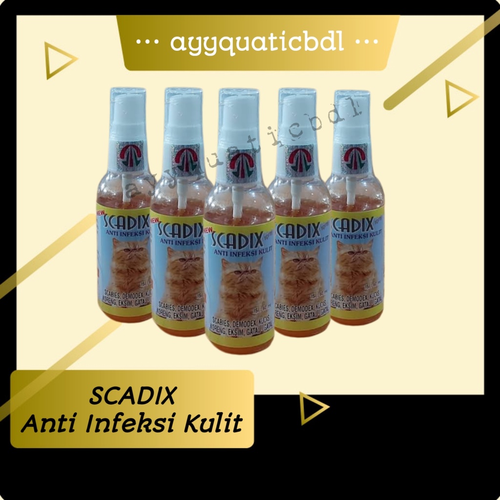 SCADIX SPRAY! Anti infeksi kulit kucing