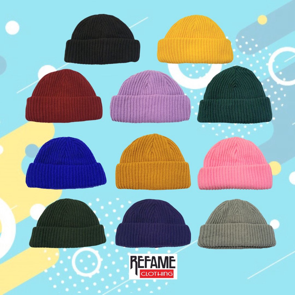 Kupluk Gaul Korea Beanie Hat Outdoor Pria Wanita Unisex