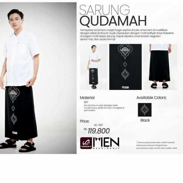 sarung rabbani/sarung rabbani palestina ORI - Hitam