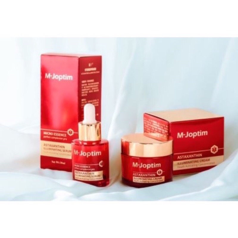 Paket M-joptim Astaxanthin Illuminating Serum dan Cream