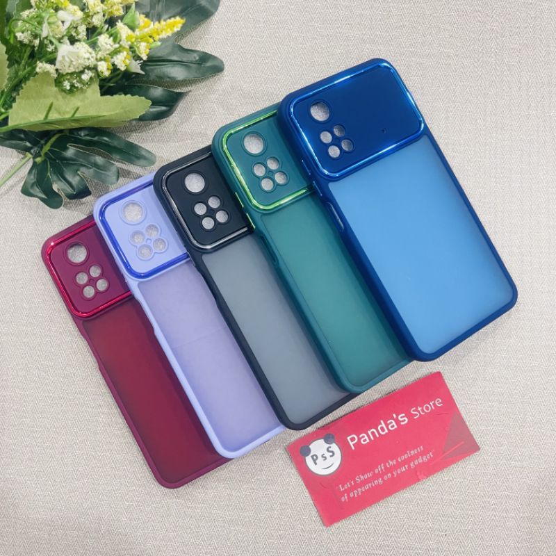 Case Poco M4 Pro Metal Chrome Softcase Dove Premium Luxury PSS