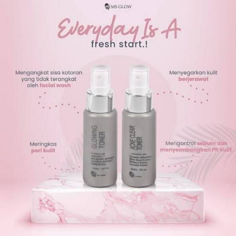 TONER MS GLOW 100% ORIGINAL AMAN BPOM || TONER GLOWING MS GLOW ORI || TONER ACNE MS GLOW ORI