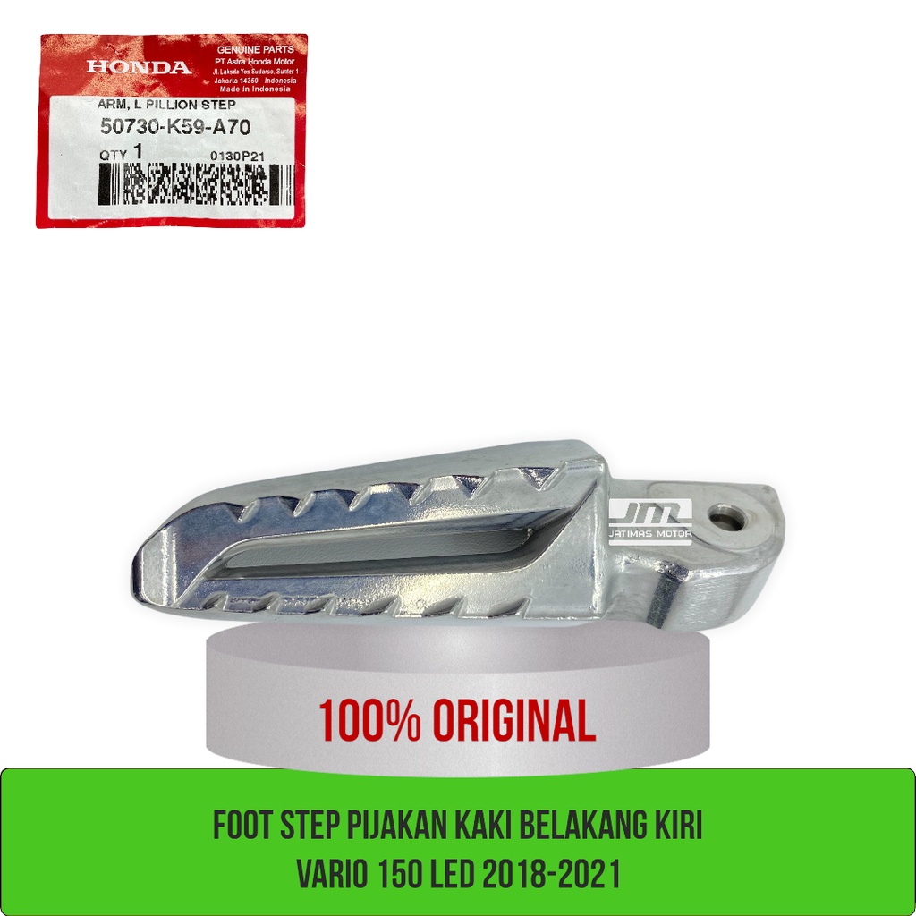Foot step pijakan kaki belakang vario 150 vario 160 50720-K59-A70 50730-K59-A70