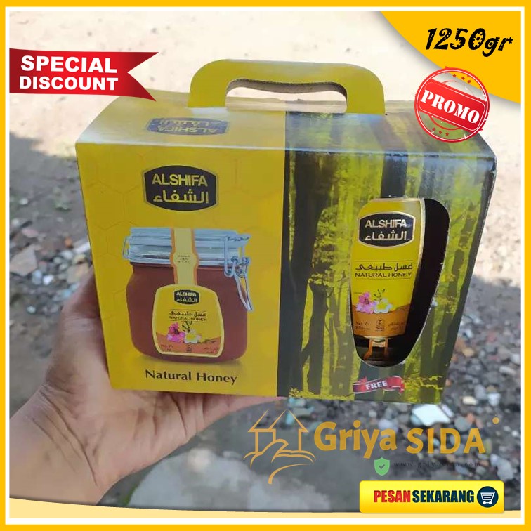 MADU ALSHIFA 1KG FREE 250GR madu arab alshifa saudi original harga grosir