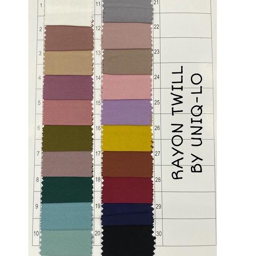 Viral [ORIGINAL] KAIN RAYON TWILL BY UNIQ-LO PREMIUM QUALITY VISCOSE UNIQLO TWILL KATUN TOYOBO FODU