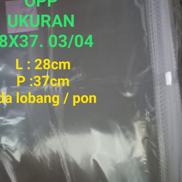 

PLASTIK OPP 28X37. 03 & 04.(JUAL PER 500.LEMBAR) - 28x37.03