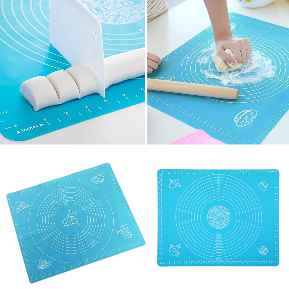 T&amp;Y Alas Tatakan Mat Talenan 50 x 40 cm Giling Gilas Rolling Adonan Kue Roti Pizza Fondant Silmat Silikon Silicone Kneading Pad Anti Lengket Murah
