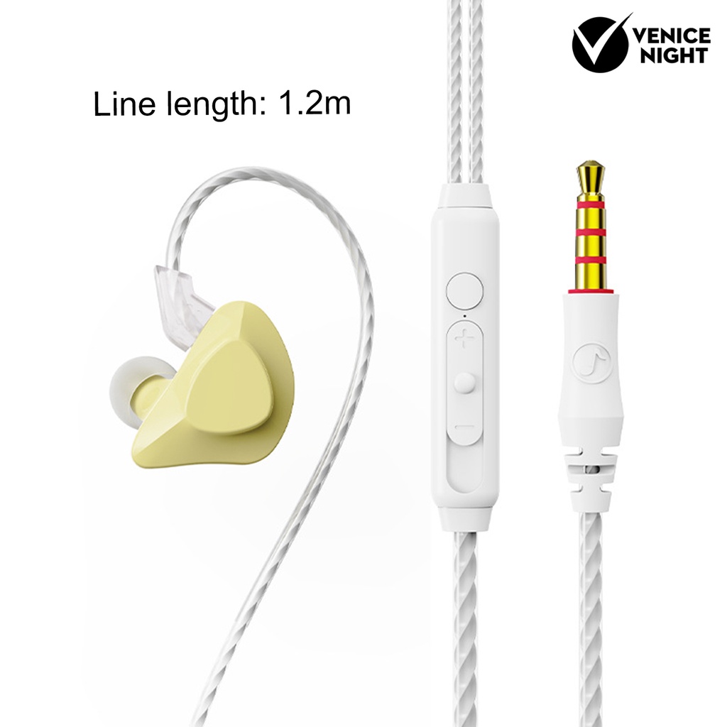 (VNEP) (Berkabel) T03 3.5mm Earphone Di Sekitar Telinga Pengurang Kebisingan Multifungsi HiFi Bass Headset untuk Kantor