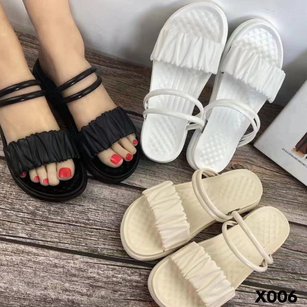 SANDAL WANITA KEKINIAN TERKECE TERKEREN TERHITS IMPORT BAHAN RUBBER 006