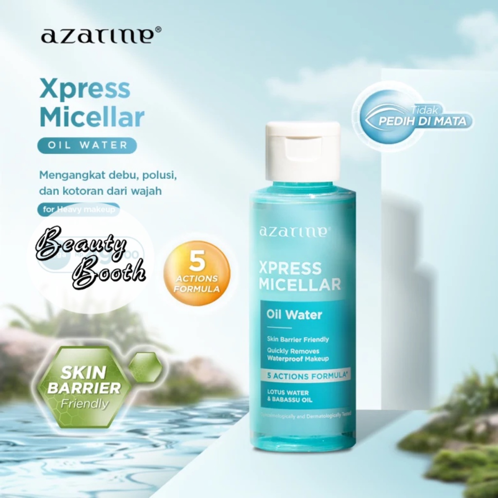 AZARINE Xpress Micellar Water 90ml | Ceramoist Botanical Micellar Water 90ml | Pembersih Make Up