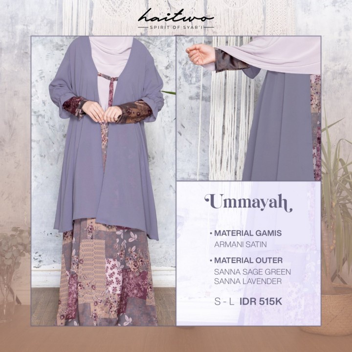 Couple Gamis Koko AQQEL UMMAYAH Terbaru HAITWO / Fashion Muslim Couple / Gamis Syar'i