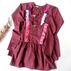 Tunik Dress Lilac Anak Perempuan Renda Laura La Belle 3 - 6 Tahun