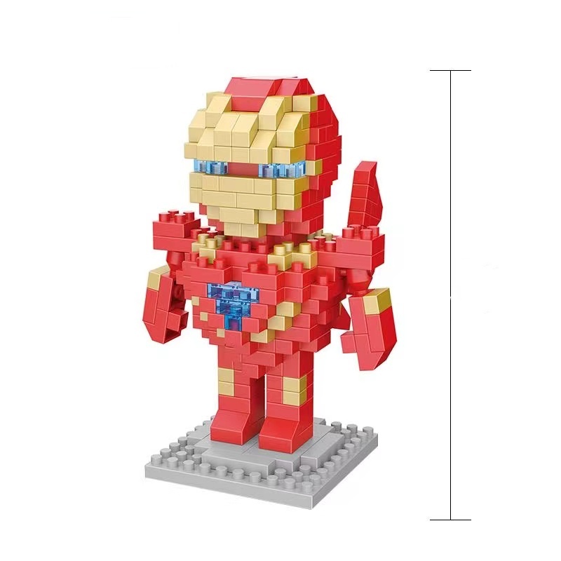 Mainan Balok Bangunan Partikel Mini Model Avengers Heroes Spiderman Iron Man Ant-Man Venom Other Untuk Hadiah Anak Laki-Laki