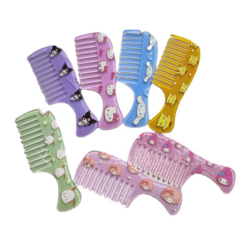 SISIR RAMBUT MELODY HELLO KITTY CINNAMOROLL KUROMI POCHACCO DOG POMPOMPURIN AKSESORIS HARICOMB IMPOR