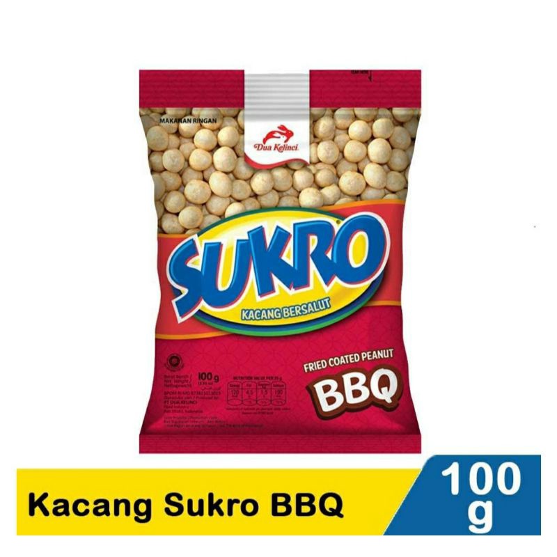 

Dua Kelinci Kacang Sukro Bbq 100G