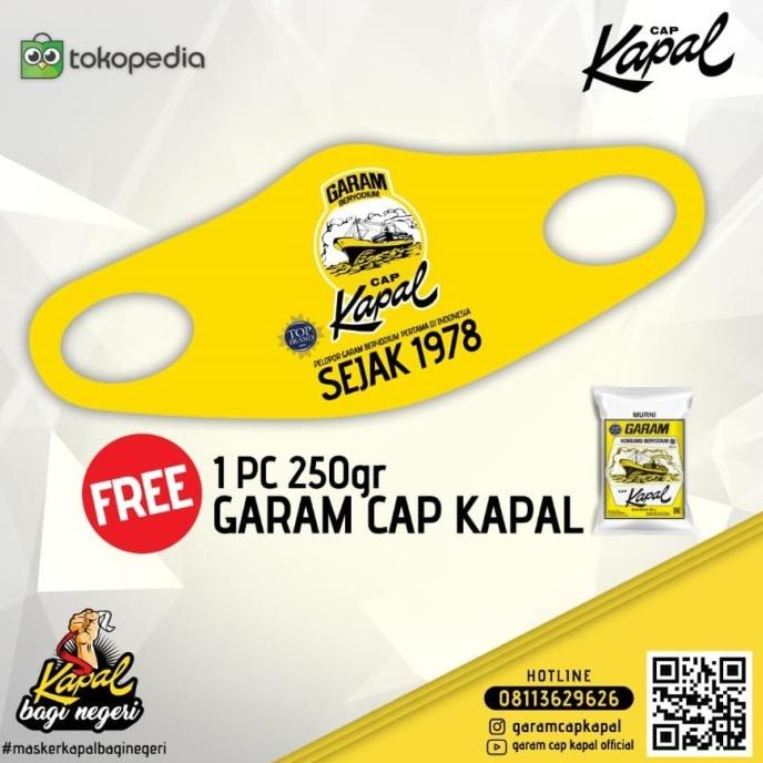 

Masker Garam Cap Kapal - MK 02 t-garamcapkapal Diminati Banget