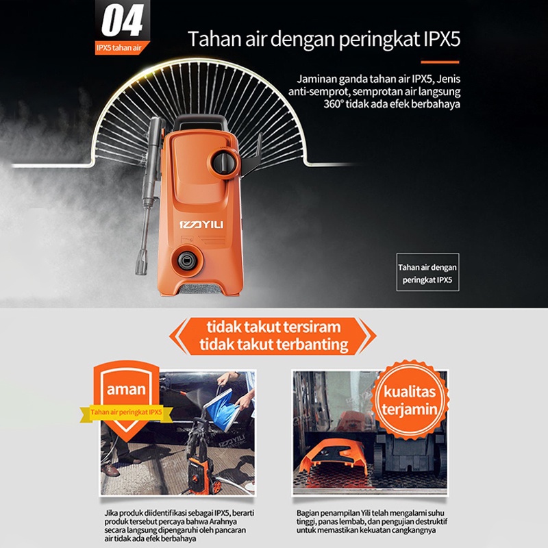 【COD】Mesin cuci mobil Pressure Washer  mobil Jet Cleaner Mesin Cuci Steam Pembersih tekanan tinggi