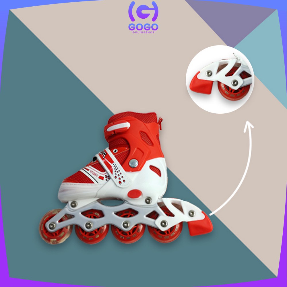 GOGO-O2 Sepatu Roda Anak Inline Skate / Power Roller Skate / Sepatu Roda Bajaj Anak Laki dan Perempuan