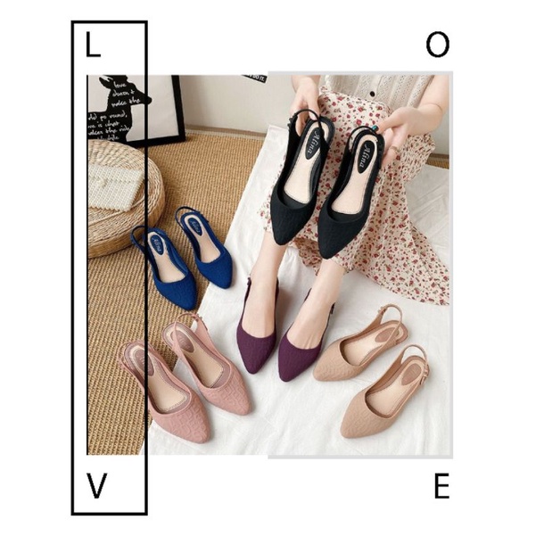 Sepatu fashion Wanita Heels Jelly Alina import High Quality RF