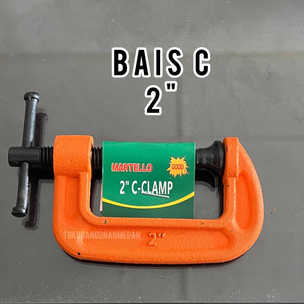 BAIS C MARTELLO 2 INCH / KLEM KAYU CATOK JEPIT / PENJEPIT WOOD CLAMP