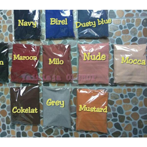 rok wolfis panjang polos - Biru Muda