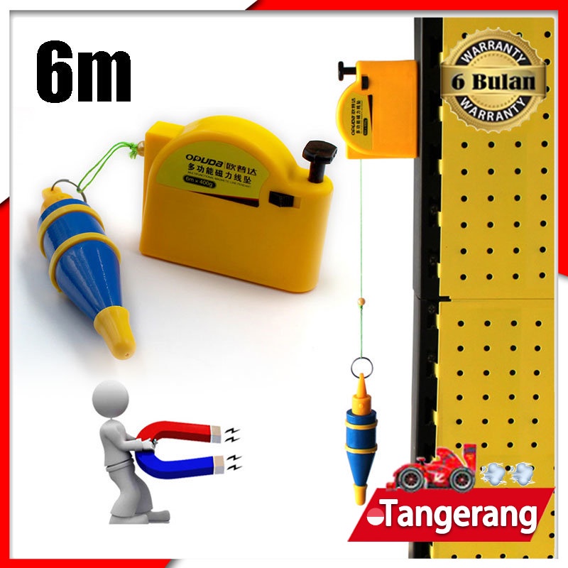 6M Alat Plumbing Lot Benang Magnet Magnetic Wire Drop