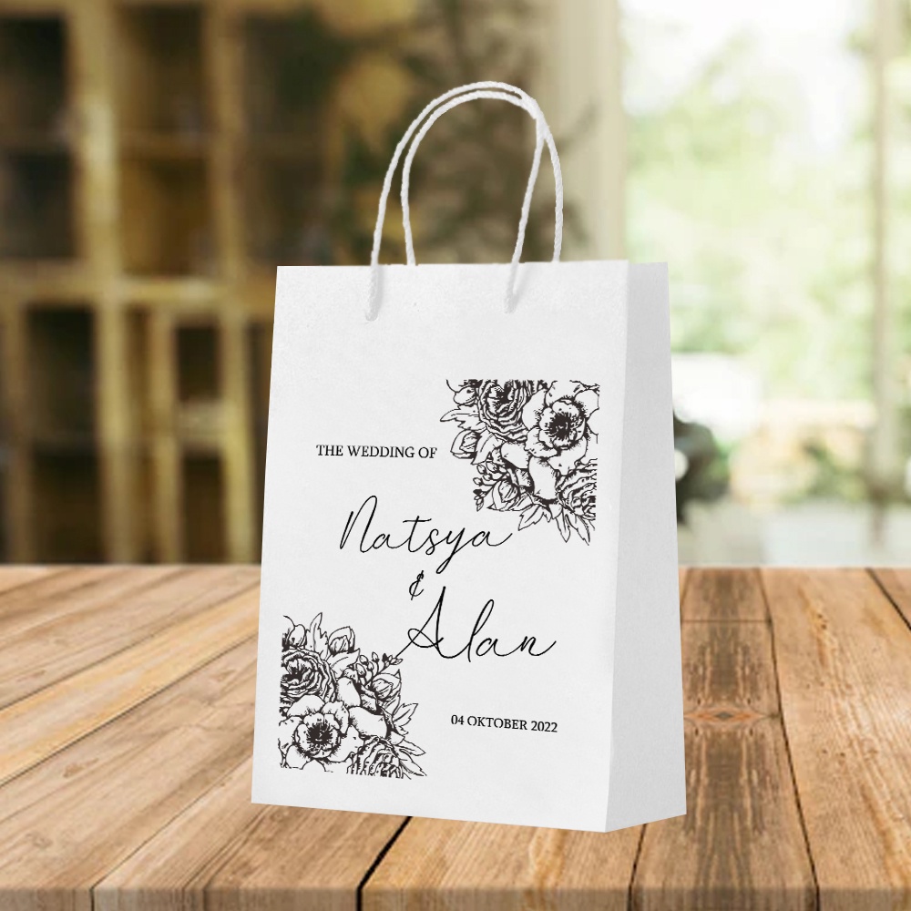 

Paperbag Putih Sablon / Paperbag Polos Putih / Paperbag Putih 20x10x25 / Tas Kertas / Paperbag Sablon Custom