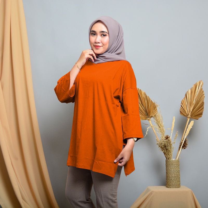 BEFAST - ZSO OOTD OOTD Blouse Oversize DELIMA / Keysila Oversize XXL BABYTERRY / Blouse Polos Formal / Atasan Wanita Lengan Panjang / Pakaian Kerja Wanita Casual / Blouse Kekinin Remaja ABG / Fashion Wanita Muslimah / Outfit Wanita Modis Terlaris