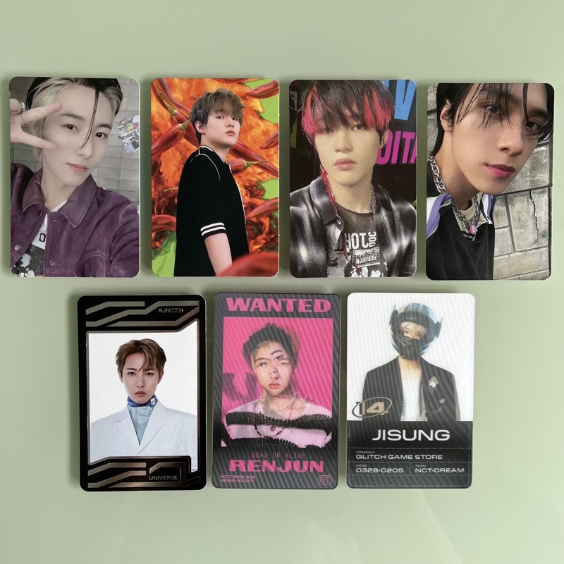 [Official] Photocard PC NCT Renjun Chenle Hendery Jisung glitch mode scratch hot sauce universe lent