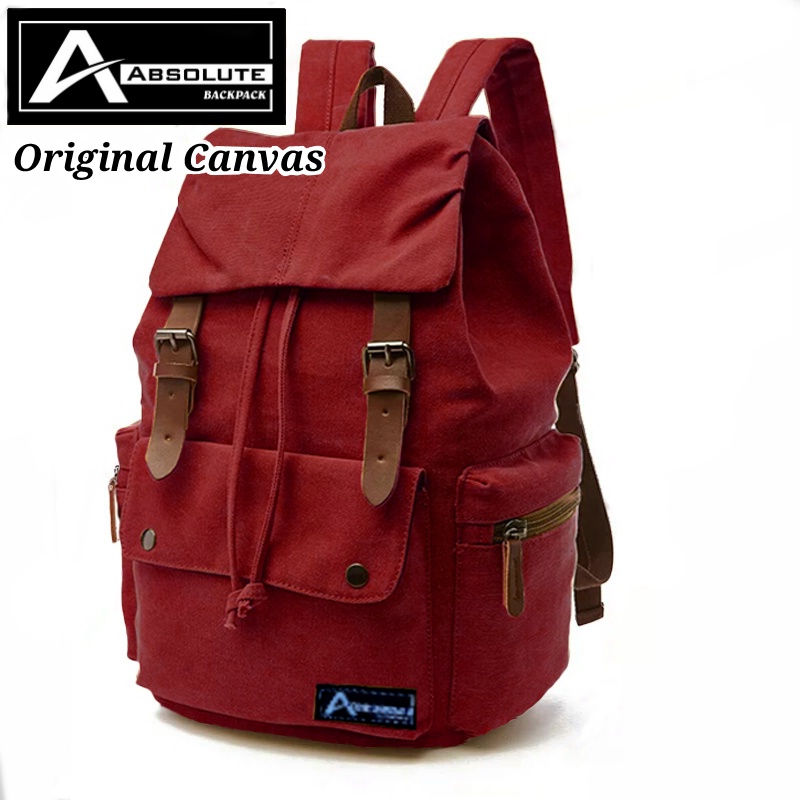 Kanvas Pria Wanita (HITAM) Tas Ransel Kanvas Pria Wanita (ARMY) Tas Pria Wanita Kanvas (NAVY) Tas Ransel Pria (MAROON) Tas Sekolah (COKLAT)