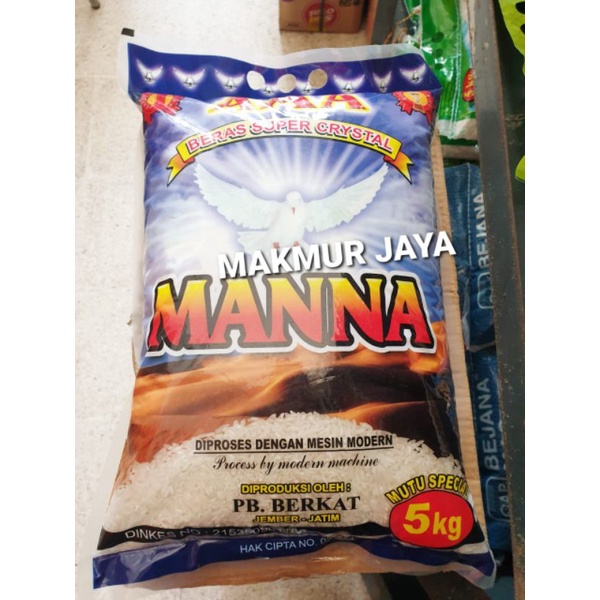 

Beras Manna AAA Kualitas Premium (Super Kepala) 10 kg